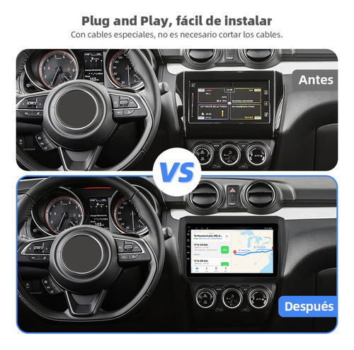 Estéreo 4+64g Carplay For Suzuki Swift 2018-2024 4k Wifi6