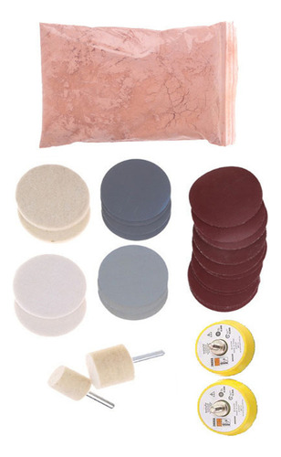 Kit De 34 Piezas Para Pulir Cristales De Coche Y Eliminar Ar