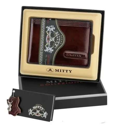 Carteira Masculina 100% Couro Mitty Média - Toscani