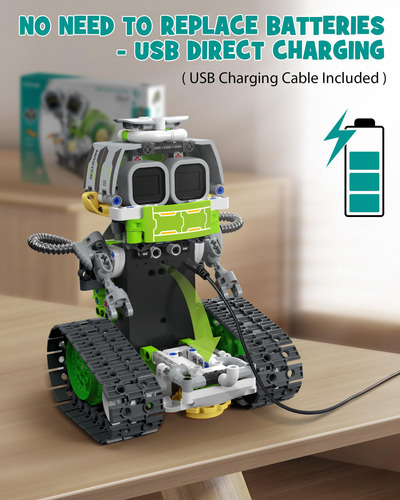 Juego De Construcción Robot Stem 5 En 1, 478 Piezas Para Niñ