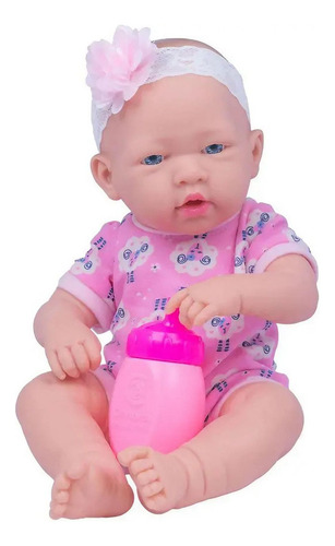 Boneca Reborn Faz Xixi Love Born Bebê Recem Nascido Cotiplás