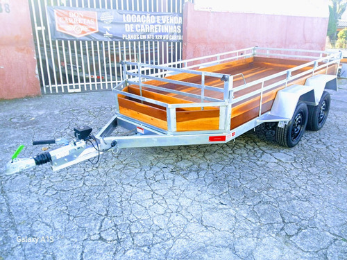 Carretinha Trucada Reforcada Com Freio A Disco De 3m X 1,50