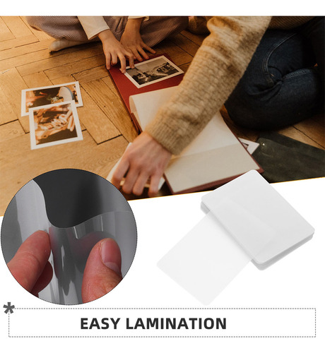 Láminas Laminadoras Transparentes Para Pelar Y Pegar, 100 Un