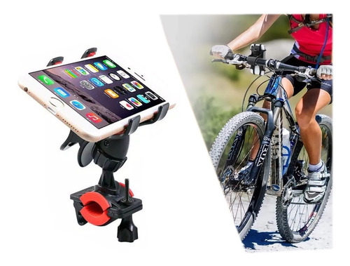 Soporte Para Celular Bicicleta Bici Pinza Rota 360 Universal