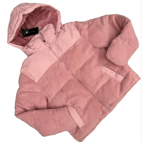 Campera Puffer Teddy Importada De Mujer Abrigada