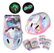 Comprar Set Proteccion Casco Codera Rodillera Patines Monopatin Bipo