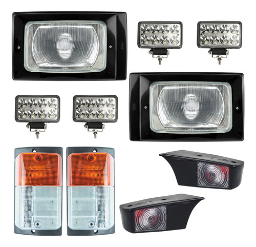Farol Bloco Com Pisca Seta Milha E Lant Teto Scan 112/113