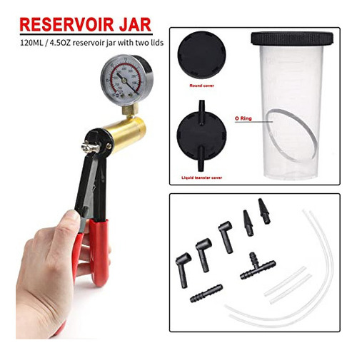 Juego De Probador De Bomba De Vacío De Mano Carsc, Medidor