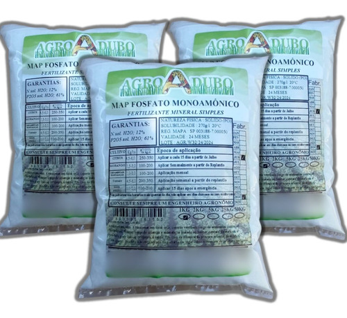 Fertilizante Map Purificado 3 Kg Fosfato Monoamônico