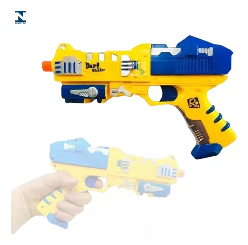 Pistola Lançador De Dardos Arminha De Brinquedo 10 Balas
