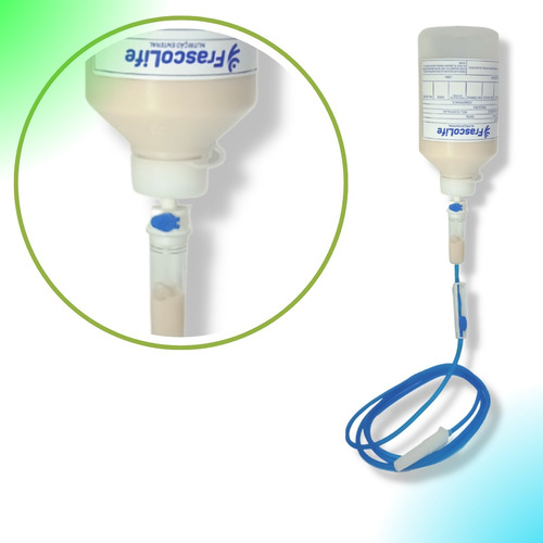 Kit Nutrição E Alimentação Enteral 300ml 20 Frs + 20 Equipos