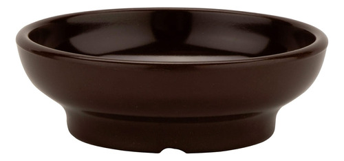 Plato De Melamina Marrón 150 Ml Para Salsa Y Queso Juego De