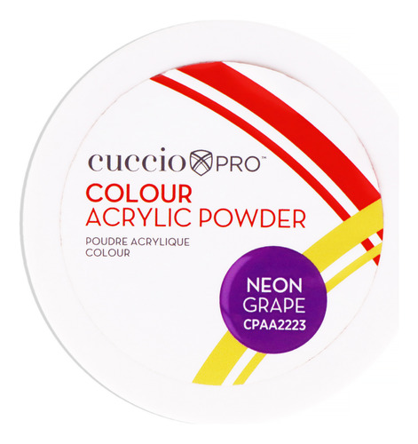 Polvo Acrílico De Color Neon Grape Cuccio Pro 1.6 Oz