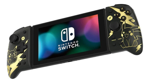 Imagen 2 de 4 de Control joystick Hori Split Pad Pro pokémon pikachu black & gold