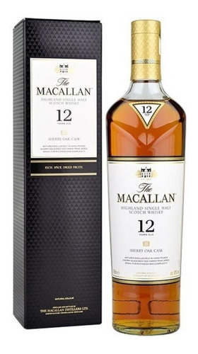 Whisky Macallan 12 Años Sherry Oak Importado