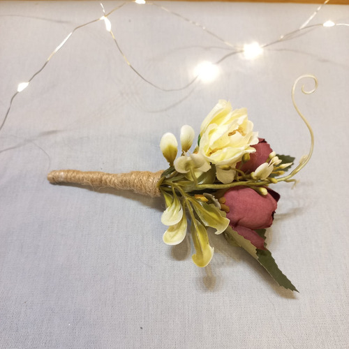 Boutonniere Ramo Flores Chico Para Novio Boda Casamiento