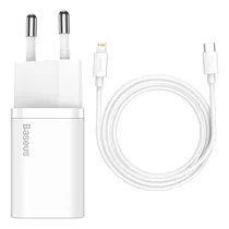 Comprar Cargador de pared Baseus Turbo tipo C de 20 W con cable para iPhone