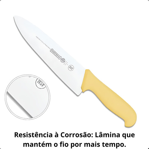 Faca Mundial Aço Inox 8 Pol 5510-8 Chef Cozinha - Centrato