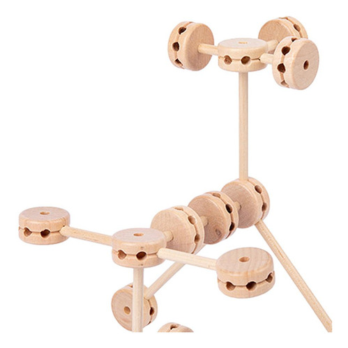 60/set Kit De Construcción Fuerte Construcción De Madera