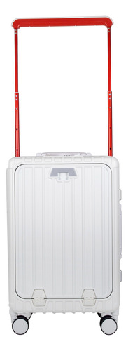 Maleta De Viaje 20 Pulgadas De Mano Tsa Lock Asa Gde Monteli Blanco Lisa