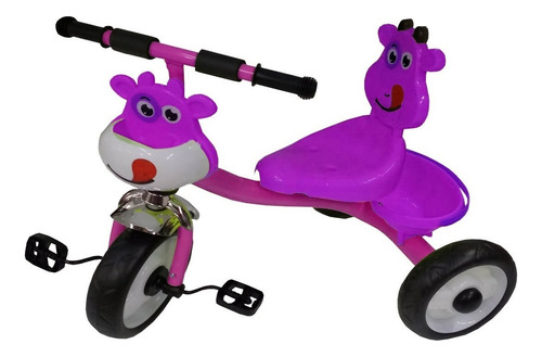 Triciclo Niño Niña Vaca Vaquita Musical Infantil Colores Color Morado