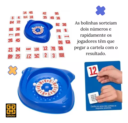 Jogo Didático De Matemática Pega Pega Tabuada - Grow