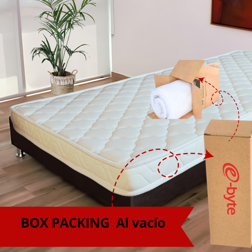 Colchón Memory Foam Sin Resortes Ergonómico En Caja 1px 10cm