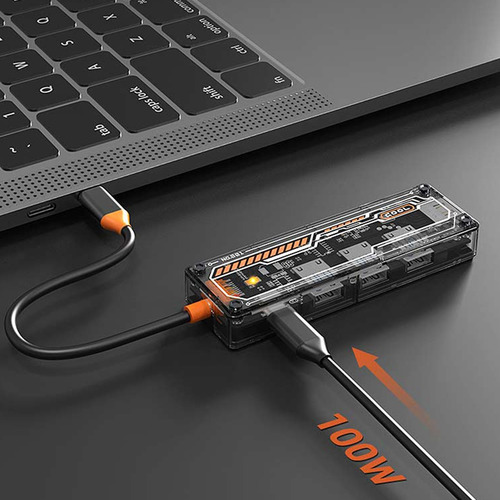 Adaptador Usb De Estación De Acoplamiento Usb 3.0 5 En 1 Con