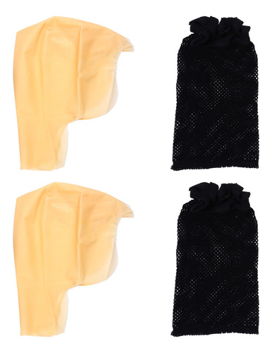 Malla Elástica Para El Cabello, Red, Látex, Gorro Calvo, Elá