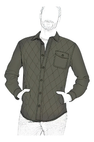 Moldería Textil Unicose -   Camisa Bolsillos Hombre 2001