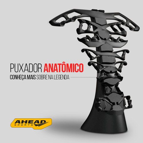 Kit Com 8 Puxadores + Suporte Ahead Sports Preto