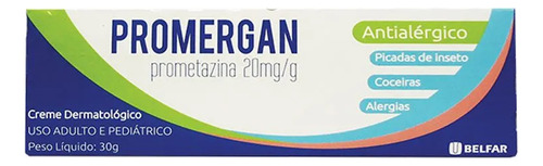 Promergan Creme Dermato (coceiras, Picadas De Insetos) 30g