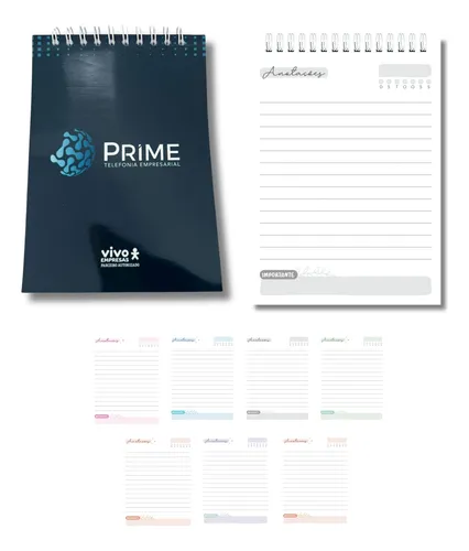 comprar 150 Blocos Cadernos Agenda A6 Logo Eventos Empresa Brindes