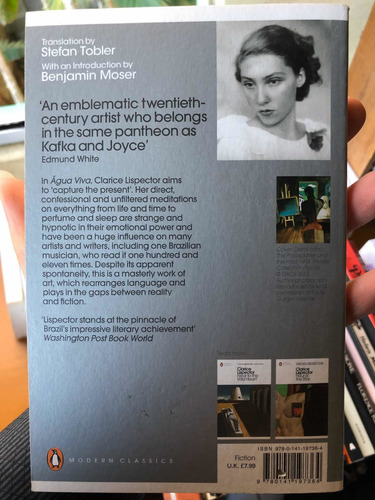 Livro Clarice Lispector Água Viva Em Inglês Penguin