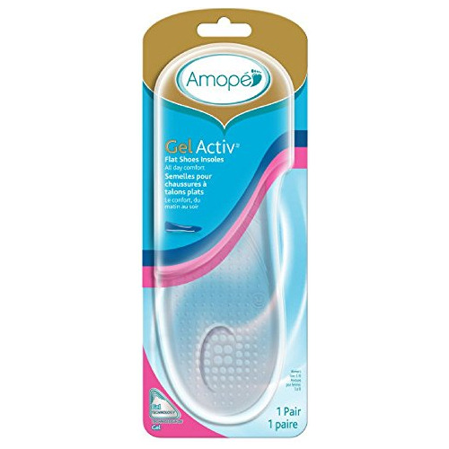 Plantillas Amope Gel Activ Para Zapatos Planos, 2 Unidades