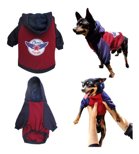 Roupa Pet Inverno Moletom Frio Cães Até 10 Kg Tam  P M G