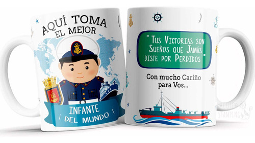 Taza Personalizada Aquí Toma El Mejor Infante Ideal /regalo