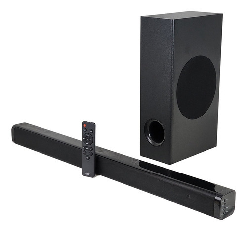  Soundbar Sb21 2.1ch Bluetooth Hdmi Arc Aux 40w Rms Bivolt Cor Preto