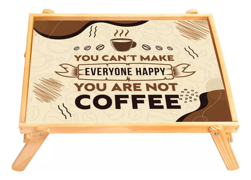 Bandeja De Cama Para Desayunos Madera Con Patas 41 X 31 Cm Color Coffe 3
