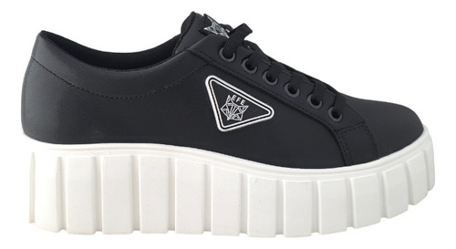 Tenis Mujer Moda Casual Plataforma Chunky Efe 232103 Negro