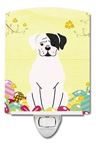 Carolines Treasures Huevos De Pascua White Boxer Cooper Luz