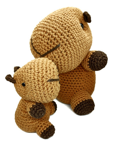 Carpinchos Peluches Amigurumi Pack X2