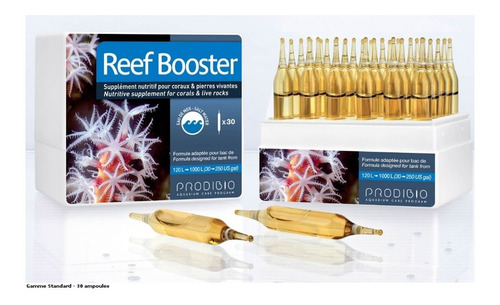 Prodibio Reef Booster Cx 30  Ampolas Corais E Rochas Vivas