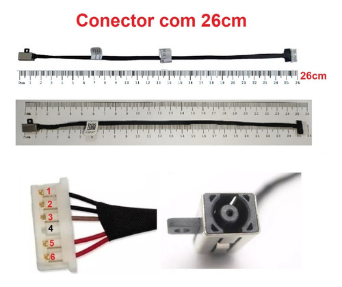 Conector De Carga Vostro 14 5468 15 5568 P75g P64g