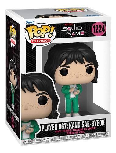 Funko Pop ! Squid Game Player  067: Sae Byeok #1224 Detalles