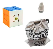 Comprar Cubo Rubik Moyu Yan 3 + Base Moyu + Lubricante Mercado Cubos