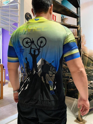 Camisa Ciclismo Elite Montanha Verde Mc