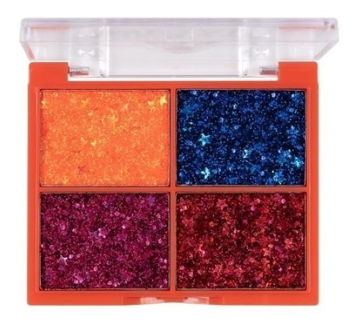 Mini Paleta Sombras Maquillaje Glitter Intense Shine/brillo/