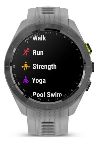 Reloj Gps Garmin Approach S70 42mm Color De La Caja Gris Color Del Bisel Negro