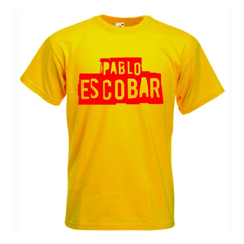 Pablo Escobar Remera Roja Y Amarilla